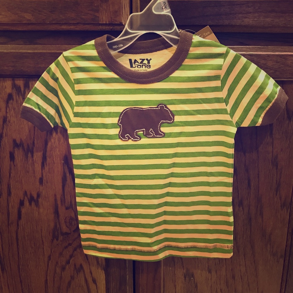NWT Lazy One Toddler Striped Tee
